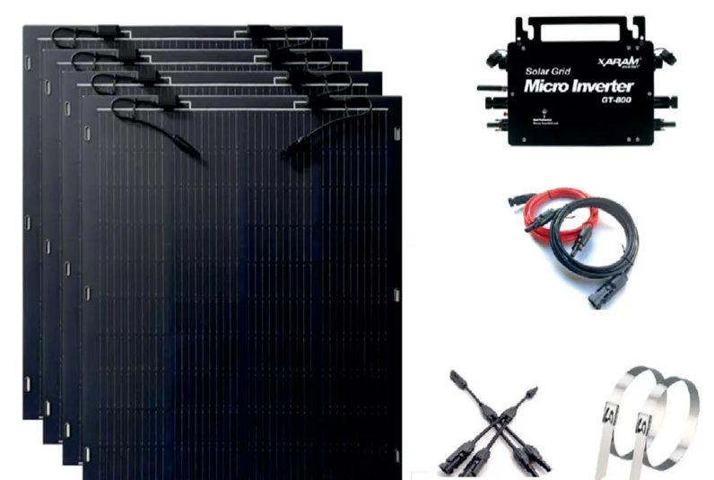 Zestaw fotowoltaiczny balkonowy XARAM Energy PV800 WiFi – 800W z 4 ...