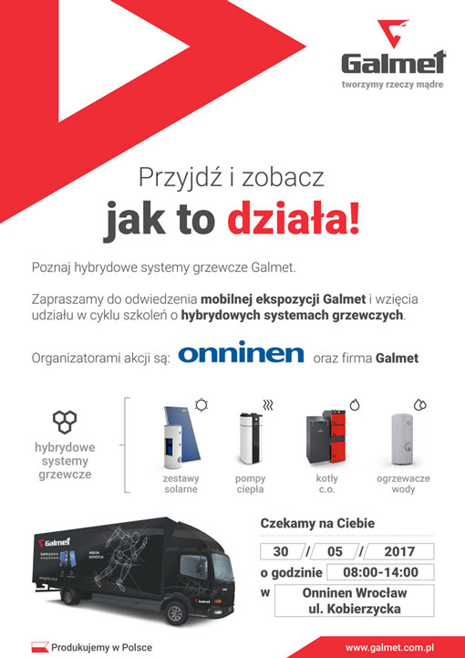 Dzień otwarty z Galmet - Onninen Wrocław Kobierzycka